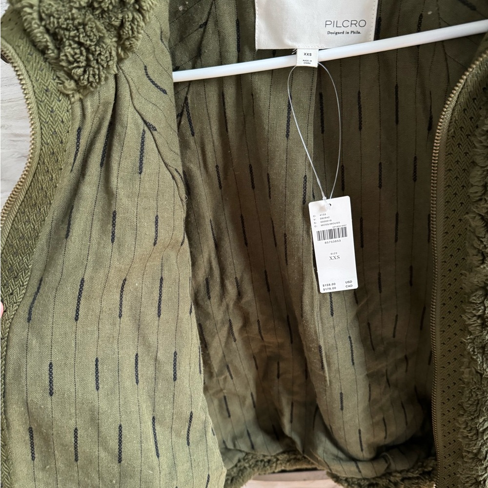 NWT Anthropologie Olive Green Jacket